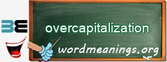 WordMeaning blackboard for overcapitalization